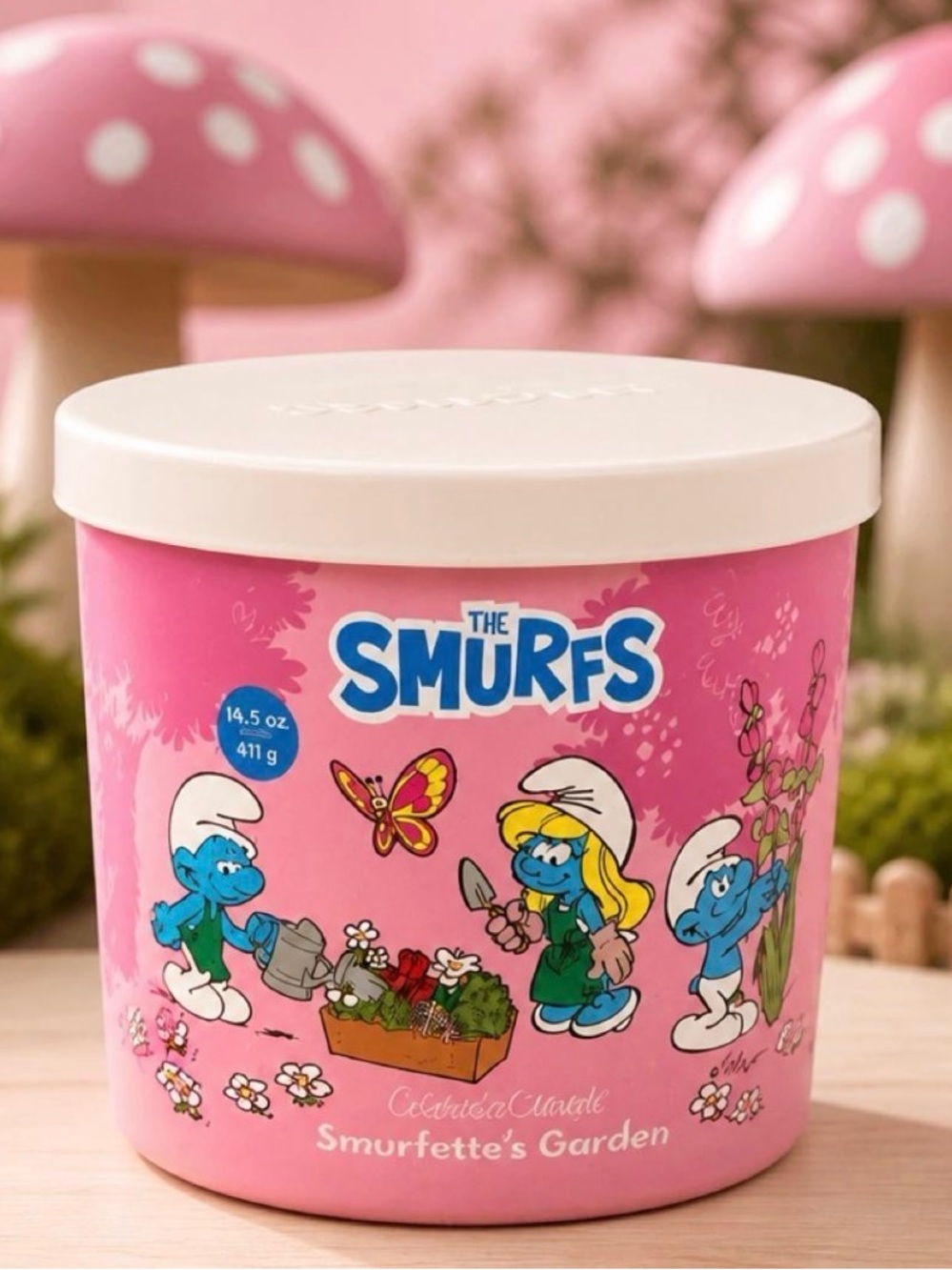 Goose Creek Smurfette's Garden 3-Wick Candle, 14.5 oz